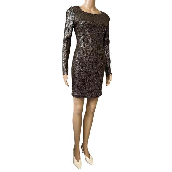 Glamorous Long Sleeve Sequined Dress - Picture 2 of 7
